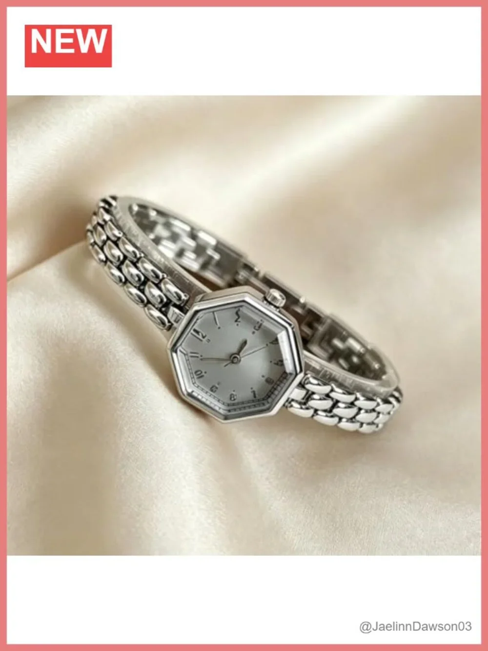 Women's Octagonal Stainless Steel Quartz Dress Watch